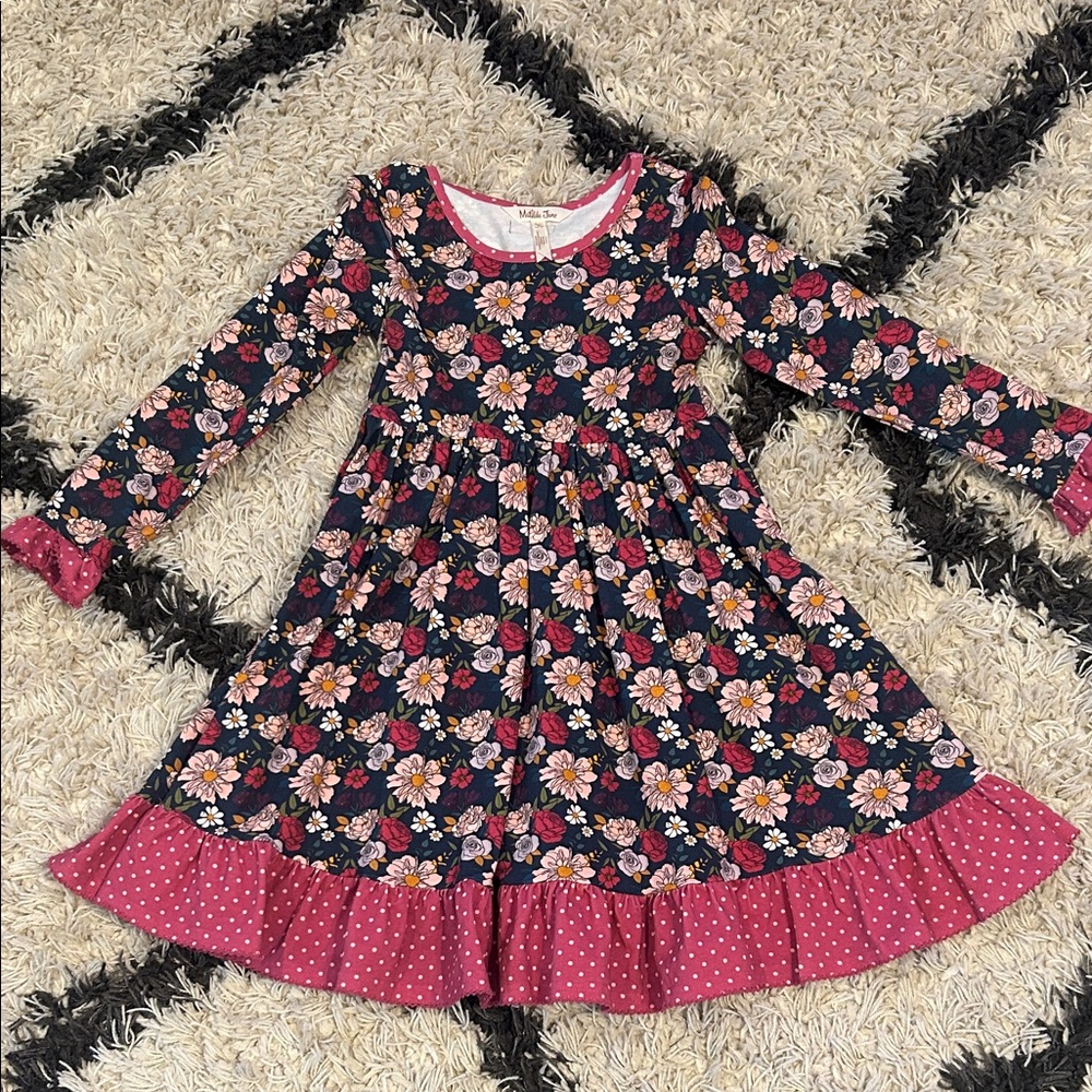 Matilda Jane Navy and Pink Floral Dress